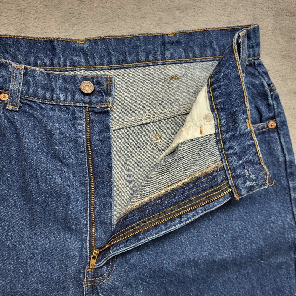 Vintage Levi's 517 Orange Tab Bootcut Jeans Mens 35x30 (38x36) 20517 0217 USA - Picture 9 of 11